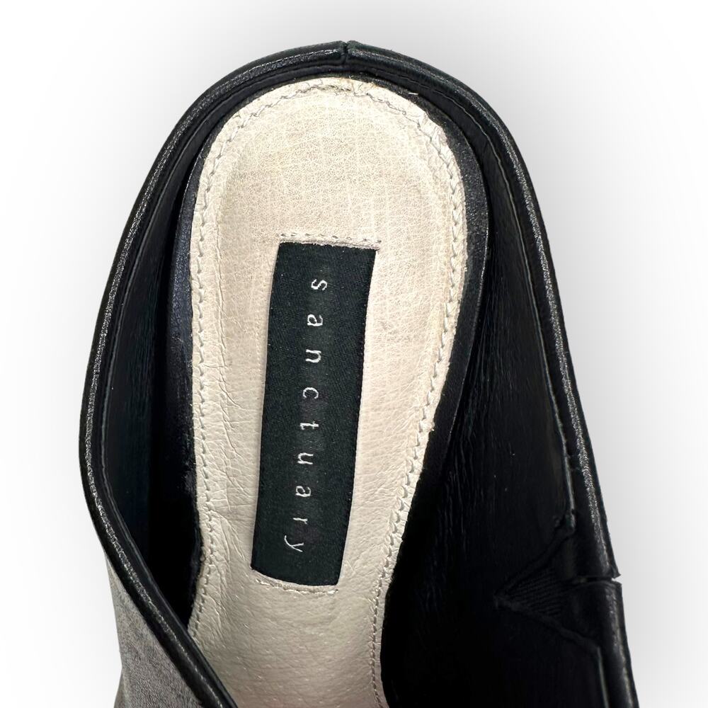 Sanctuary Women's Boss Slip On High Heel Pumps Boss Mule Size 6 Black 551216 - Picture 3 of 11